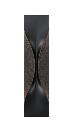 Eurofase Shayla 24" LED Outdoor Wall Light, Sisal Gold Black Mix, front view