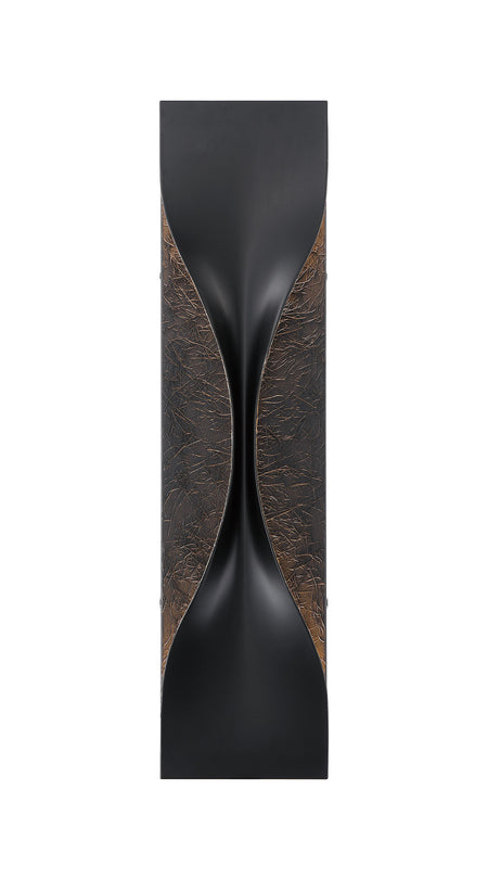 Eurofase Shayla 24" LED Outdoor Wall Light, Sisal Gold Black Mix, front view