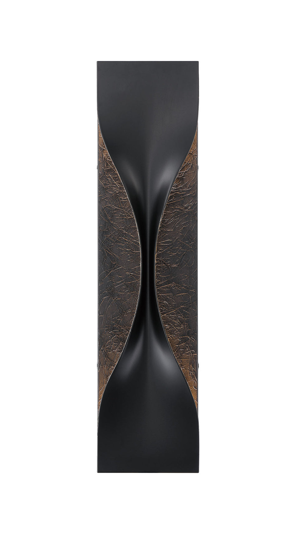 Eurofase Shayla 24" LED Outdoor Wall Light, Sisal Gold Black Mix, front view