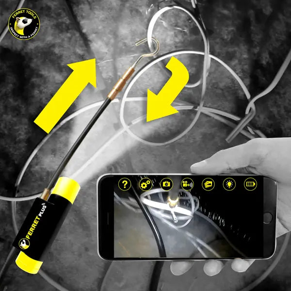 A photo of a , by 99330 Ferret Plus - Multipurpose Wireless Inspection Camera and Cable Pulling Tool - Rack-A-Tiers eCommerce - Maple Electric Supply 