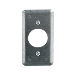 1-13/32" DIAMETER HOLE - 15 AMP STEEL COVER PLATES