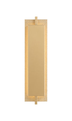 Eurofase Tribek 21" LED Outdoor Wall Light, Gold, front view