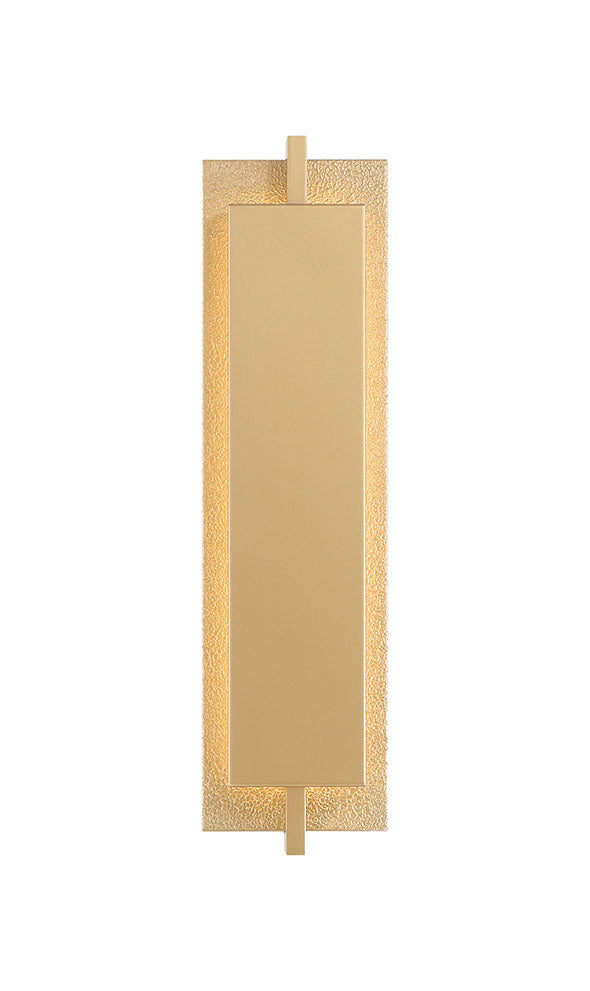 Eurofase Tribek 21" LED Outdoor Wall Light, Gold, front view