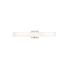 Eurofase Springfield 24" LED Vanity, Gold with White Acrylic, front view