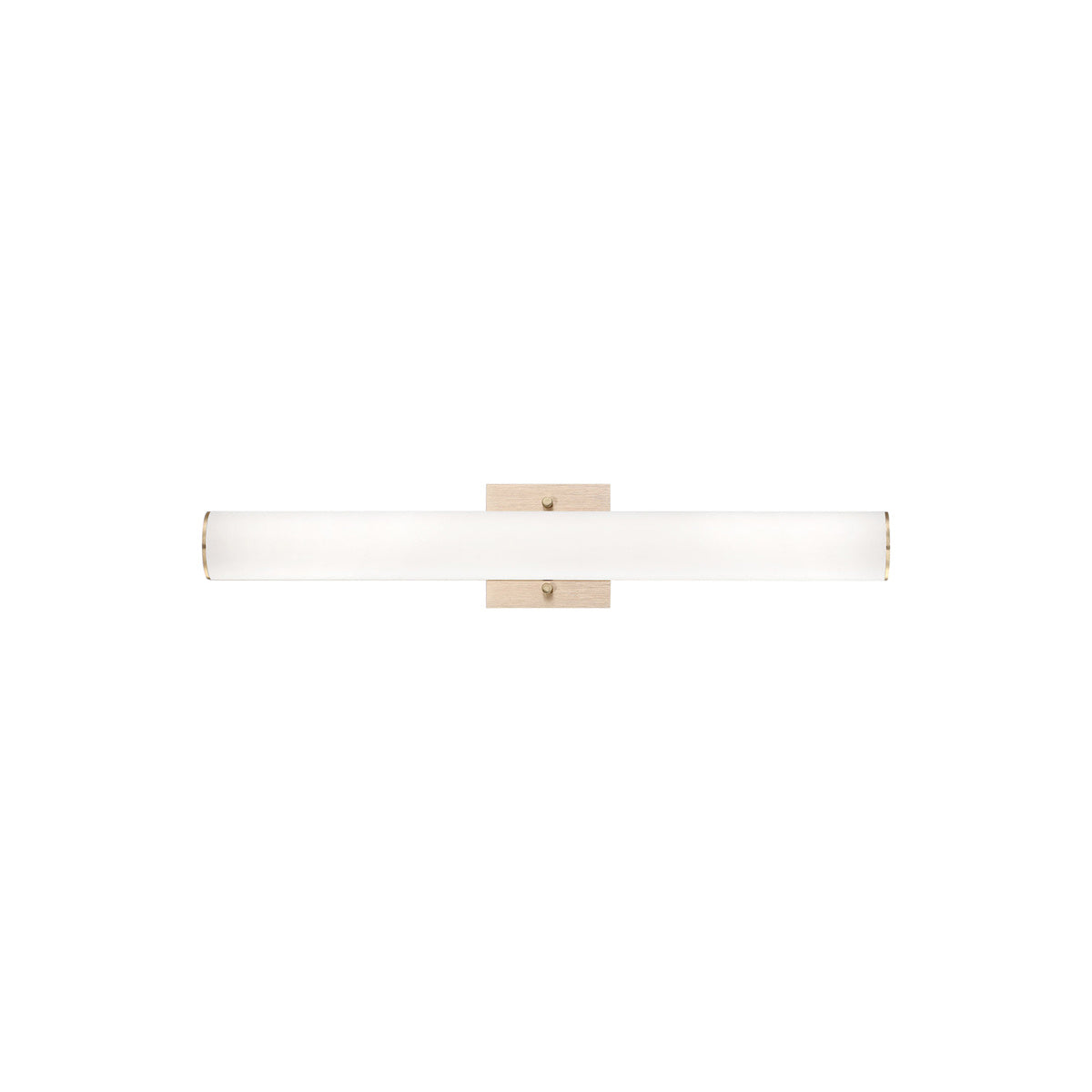Eurofase Springfield 24" LED Vanity, Gold with White Acrylic, front view