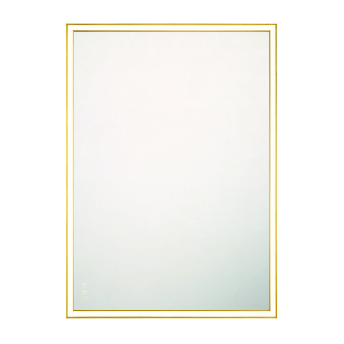 Eurofase Nixon 30" x 42" LED Mirror, Anodized Gold, front view