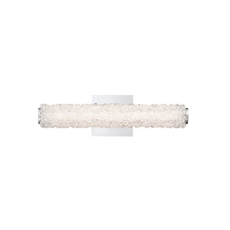 Eurofase Sassi 18" LED Vanity, Chrome, front view