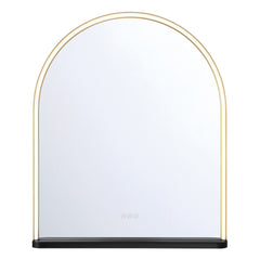 Eurofase Serin 30" x 36" LED Mirror, Gold-Black Mix, front view