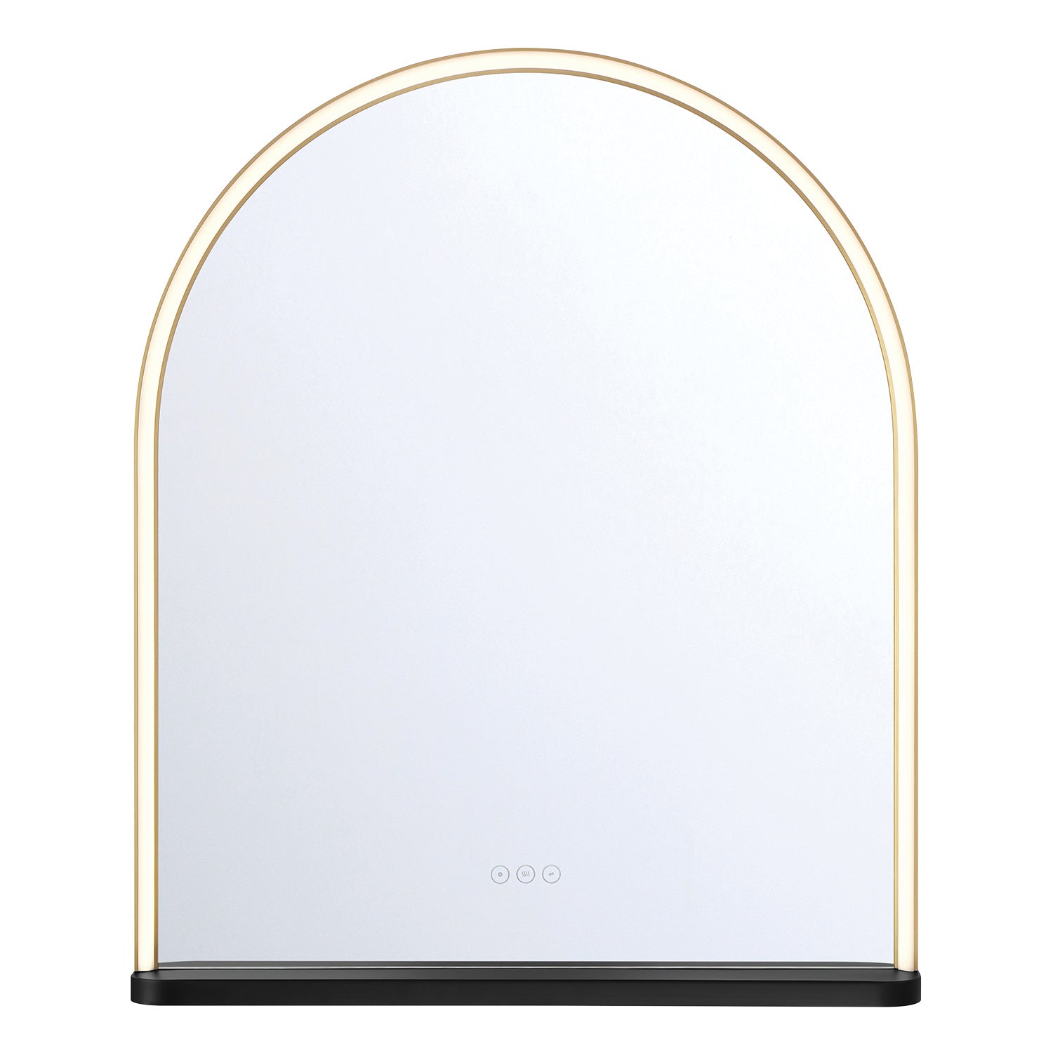 Eurofase Serin 30" x 36" LED Mirror, Gold-Black Mix, front view