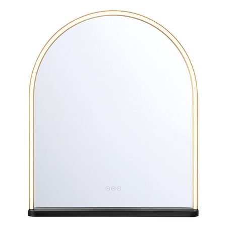 Eurofase Serin 30" x 36" LED Mirror, Gold-Black Mix, front view
