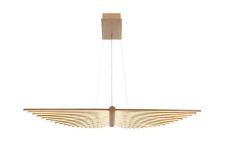 Eurofase Seraph 39" LED Chandelier, Matte Gold, front view