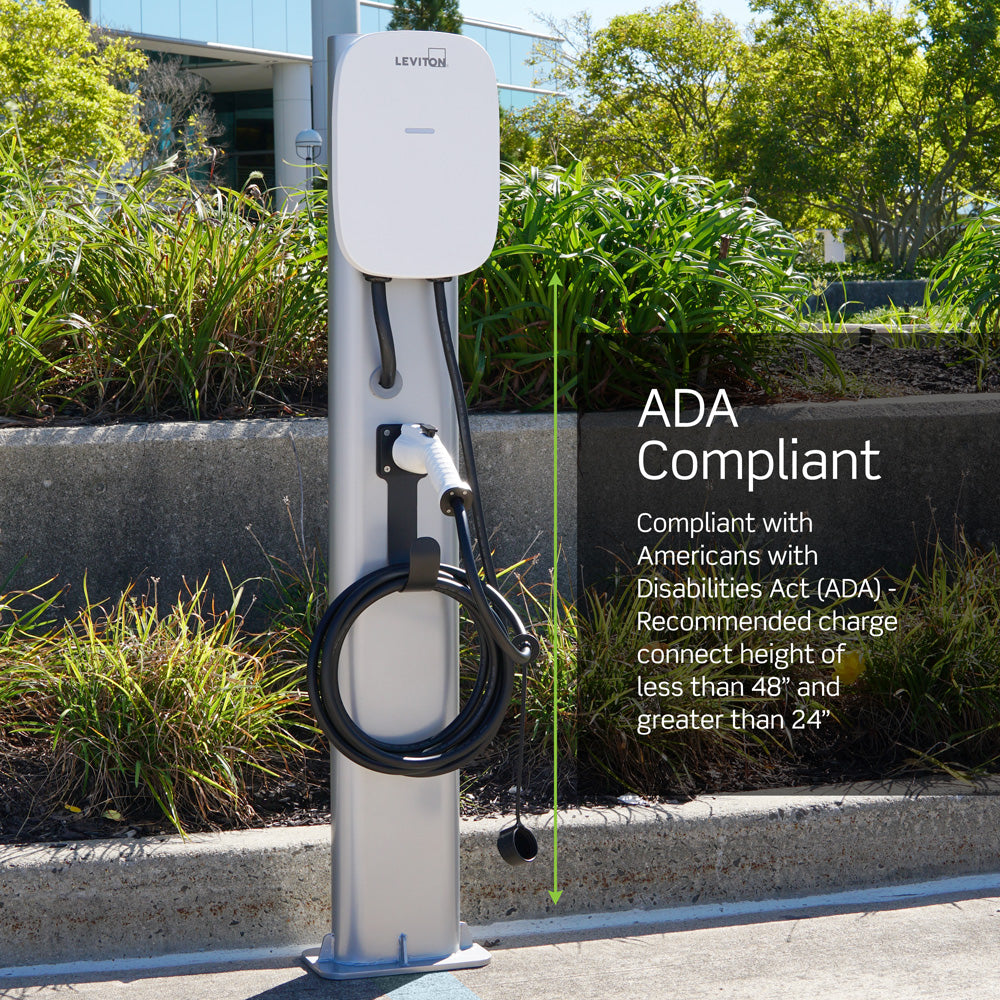 A photo of a , by EV320 32 Amp Level 2 Electric Vehicle Charging Station - EV Series - Leviton eCommerce - Maple Electric Supply in Canada