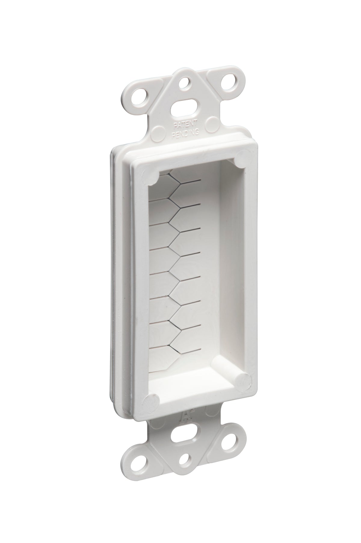Ced130 Cable Entry Device - White, Non-Metallic, with Wall Plate