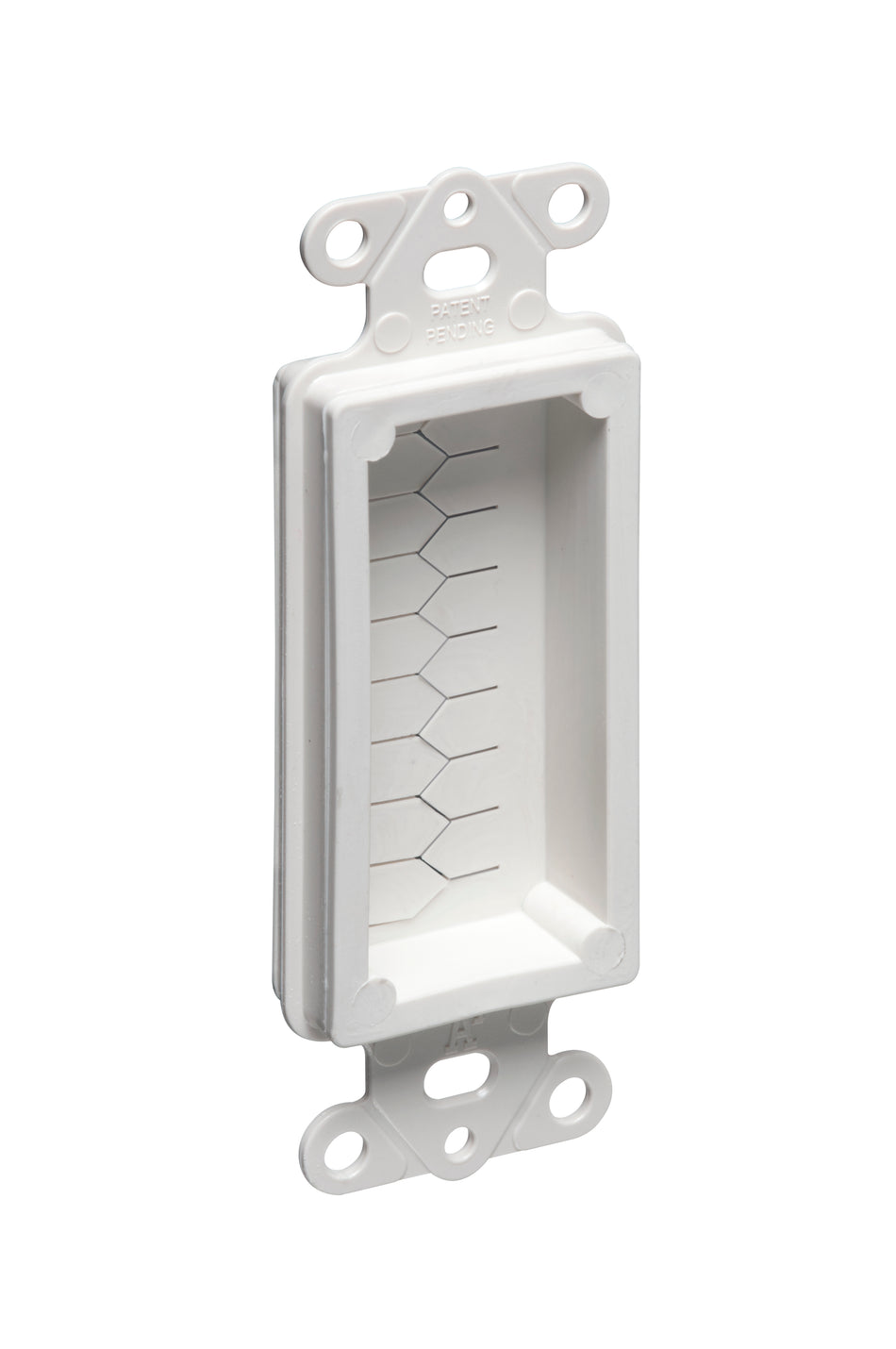 Ced130 Cable Entry Device - White, Non-Metallic, with Wall Plate
