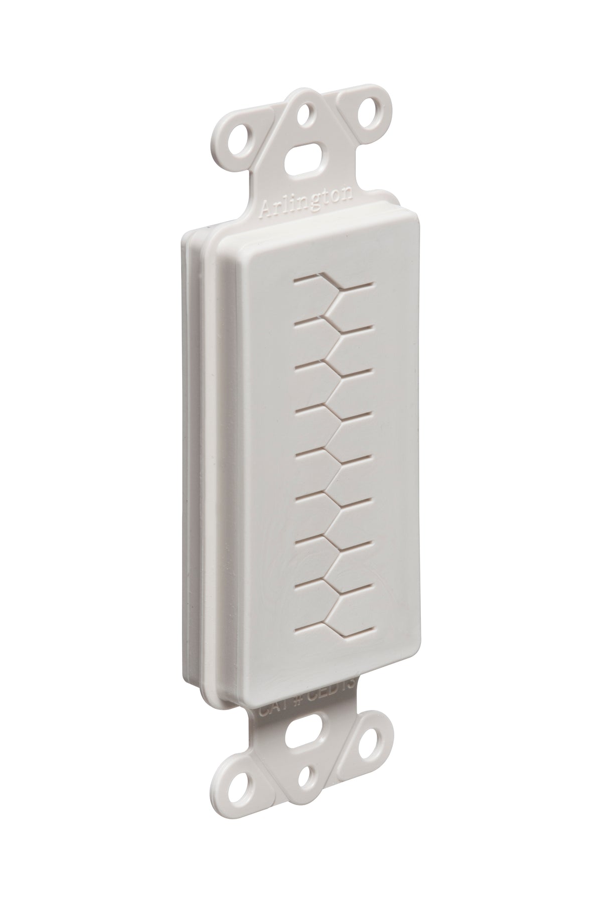 Ced130 Cable Entry Device - White, Non-Metallic, with Wall Plate