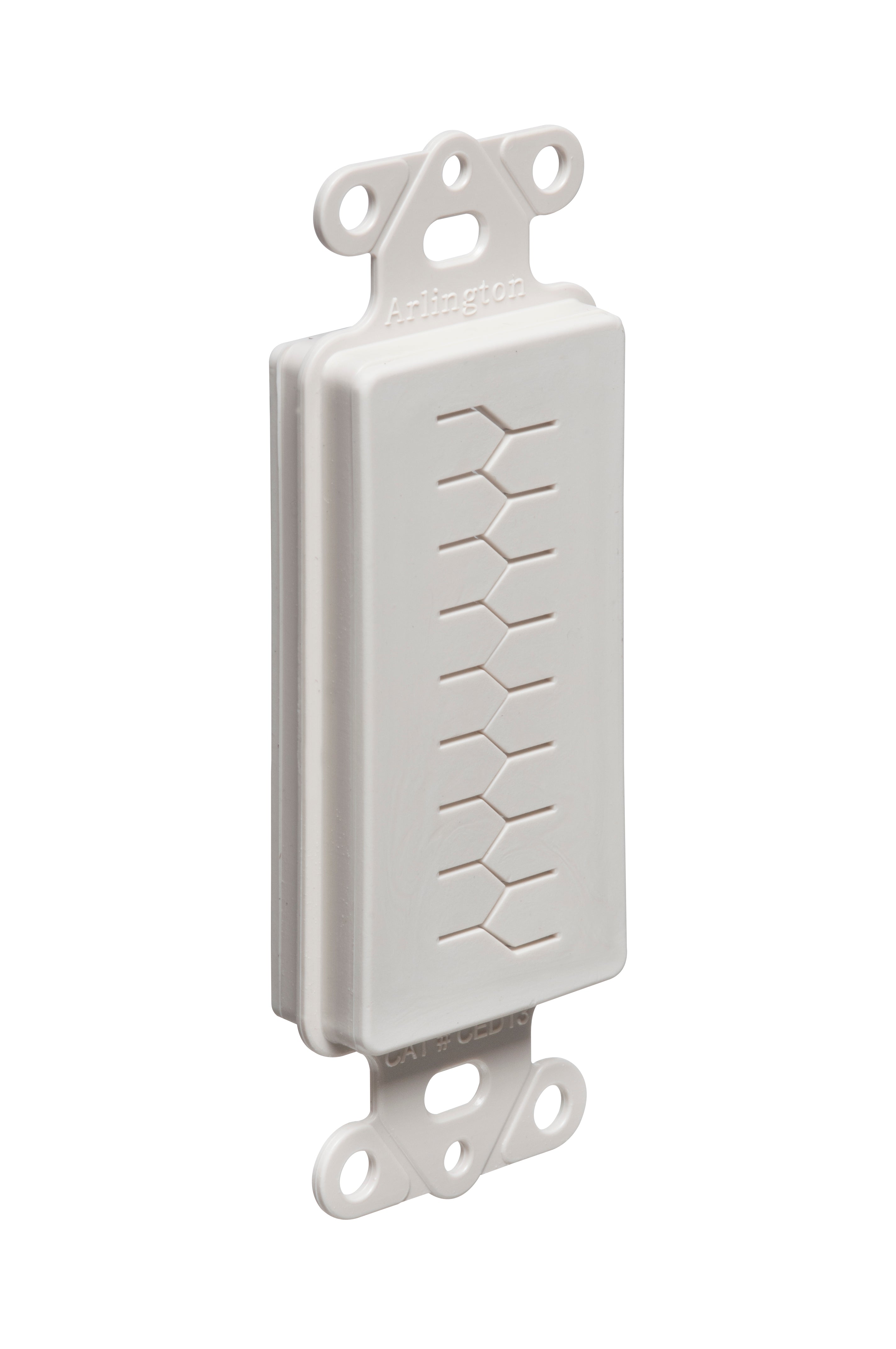 Ced130 Cable Entry Device - White, Non-Metallic, with Wall Plate