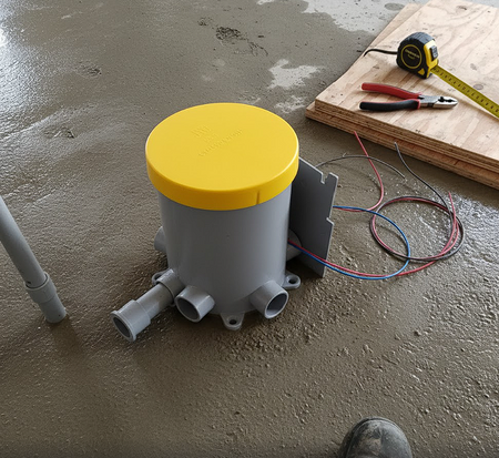 Concrete Floor Box Can - Arlington 4-1/2" Non-Metallic Round Box - Maple Electric Supply 