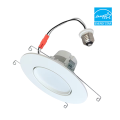 A photo of a , by DRTR6-11W-8FCCT-D-WH - Downlight Rotatable Retrofit 6IN 910LM 11W 80CRI - EiKO eCommerce - Maple Electric Supply in Canada