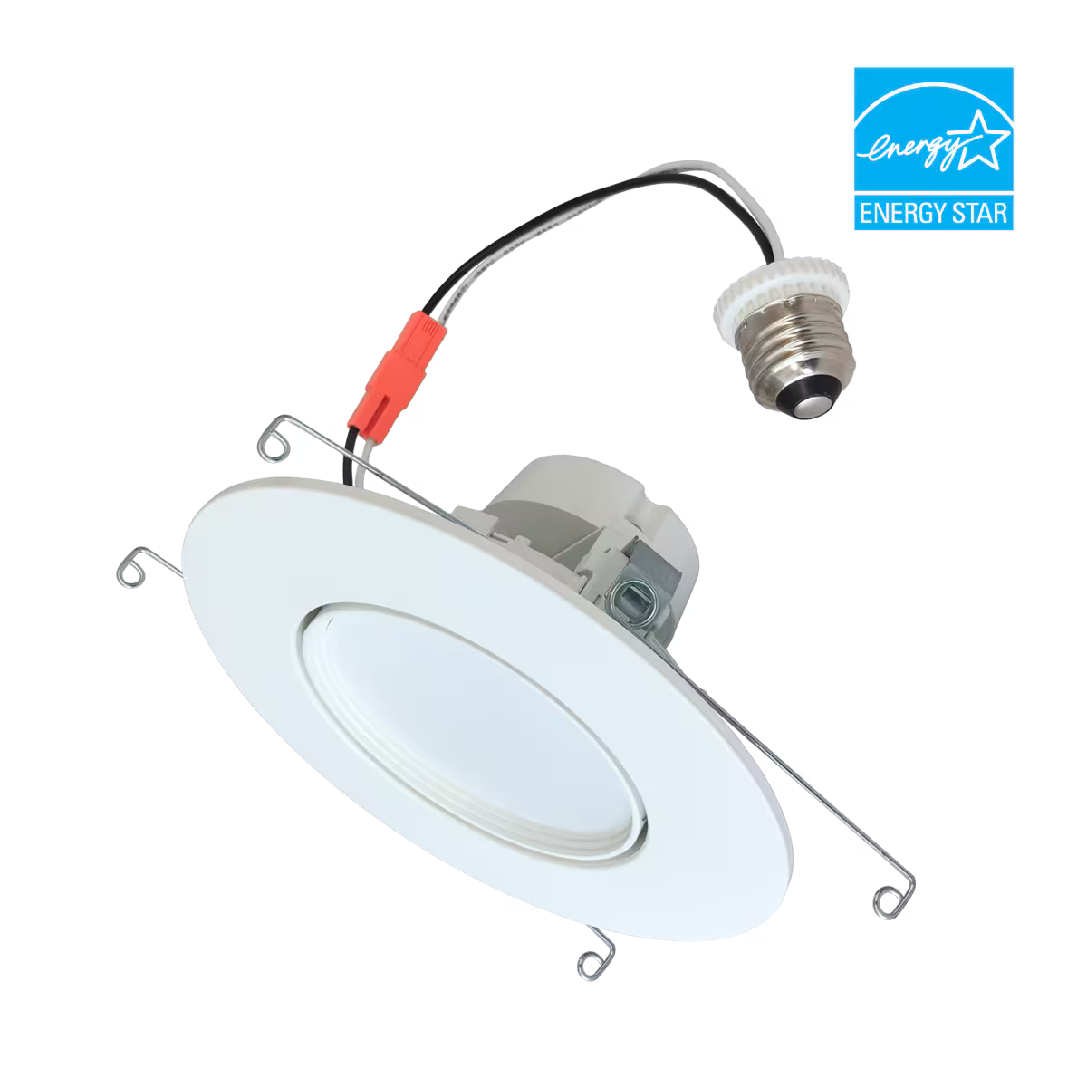 A photo of a , by DRTR6-11W-8FCCT-D-WH - Downlight Rotatable Retrofit 6IN 910LM 11W 80CRI - EiKO eCommerce - Maple Electric Supply in Canada
