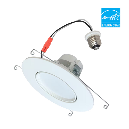A photo of a , by DRTR6-11W-8FCCT-D-WH - Downlight Rotatable Retrofit 6IN 910LM 11W 80CRI - EiKO eCommerce - Maple Electric Supply in Canada