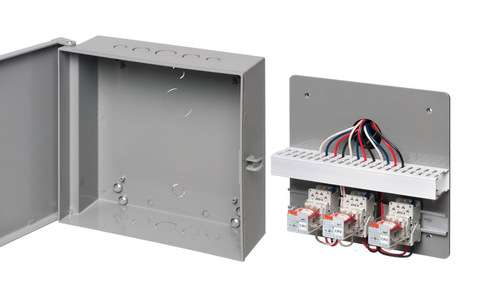 Arlington EB1212BP - Heavy-Duty Non-Metallic Enclosure Box with Removable Back Plate