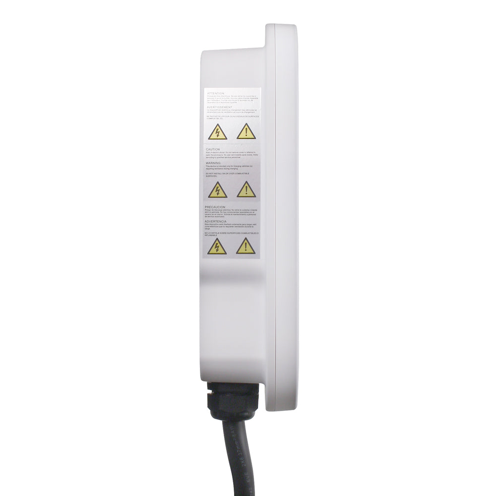 A photo of a EV Charger, by EV80W 80 Amp Level 2 Electric Vehicle Charging Station With Wi-Fi, Works with My Leviton App - Leviton eCommerce - Maple Electric Supply in Canada