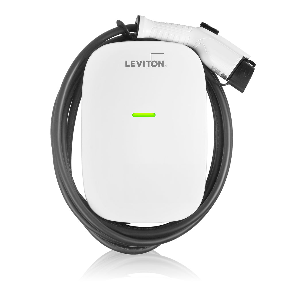 A photo of a , by EV320 32 Amp Level 2 Electric Vehicle Charging Station - EV Series - Leviton eCommerce - Maple Electric Supply in Canada