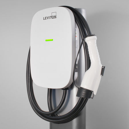 A photo of a , by EV480 48 Amp Level 2 Electric Vehicle Charging Station - EV Series - Leviton eCommerce - Maple Electric Supply in Canada