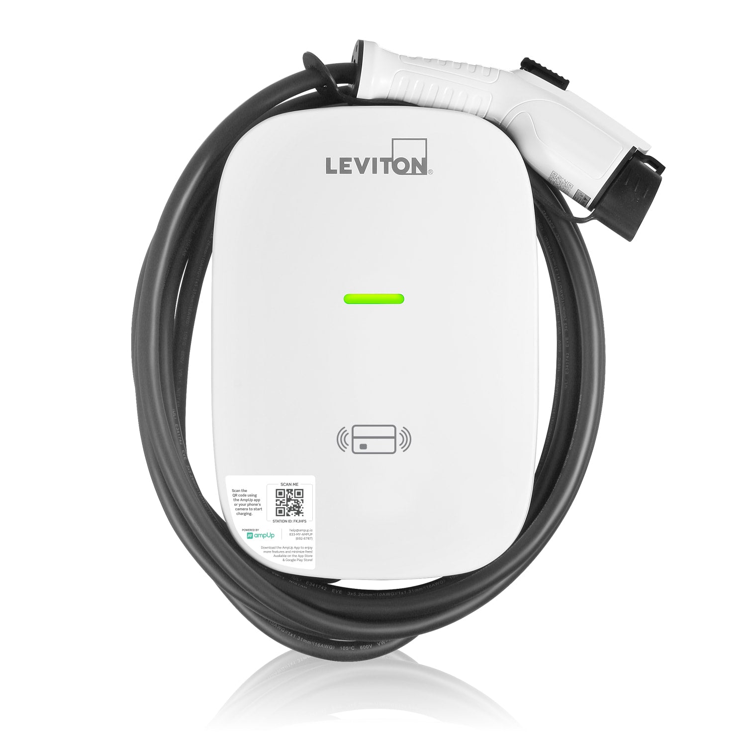 A photo of a EV Charger, by EV48G 48 Amp Level 2 Electric Vehicle Charging Station Charging Station Management Software - Leviton eCommerce - Maple Electric Supply in Canada