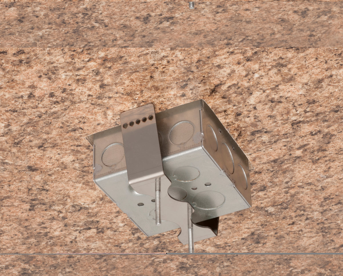 A photo of a , by Trapdoor Countertop Tx Square Stainless Steel Box with USB - ARLINGTON eCommerce - Maple Electric Supply in Canada