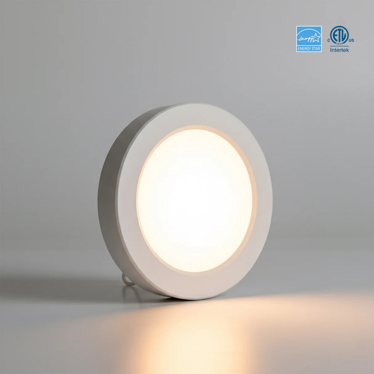 FM1-5-5CCT - 5" Super Slim LED Flush Mount - Features clippable trims and selectable color temperature (CCT) for a sleek, customizable lighting solution.