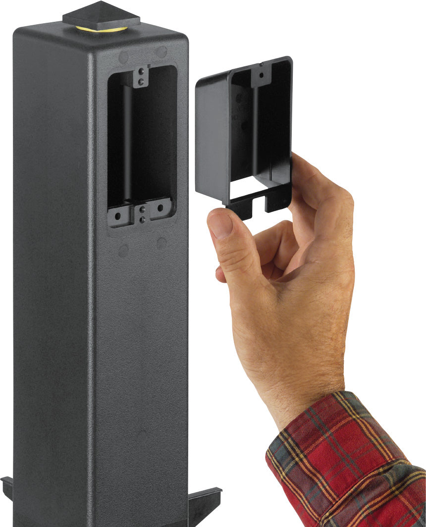 A photo of a , by Arlington GP19BGC - 19.5" Support for Outdoor Light Fixtures with grounding clip - ARLINGTON eCommerce - Maple Electric Supply in Canada