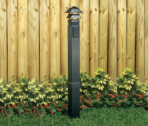A photo of a , by Mega Garden Post Bgc - Arlington Outdoor Light & GFCI Post - ARLINGTON eCommerce - Maple Electric Supply in Canada