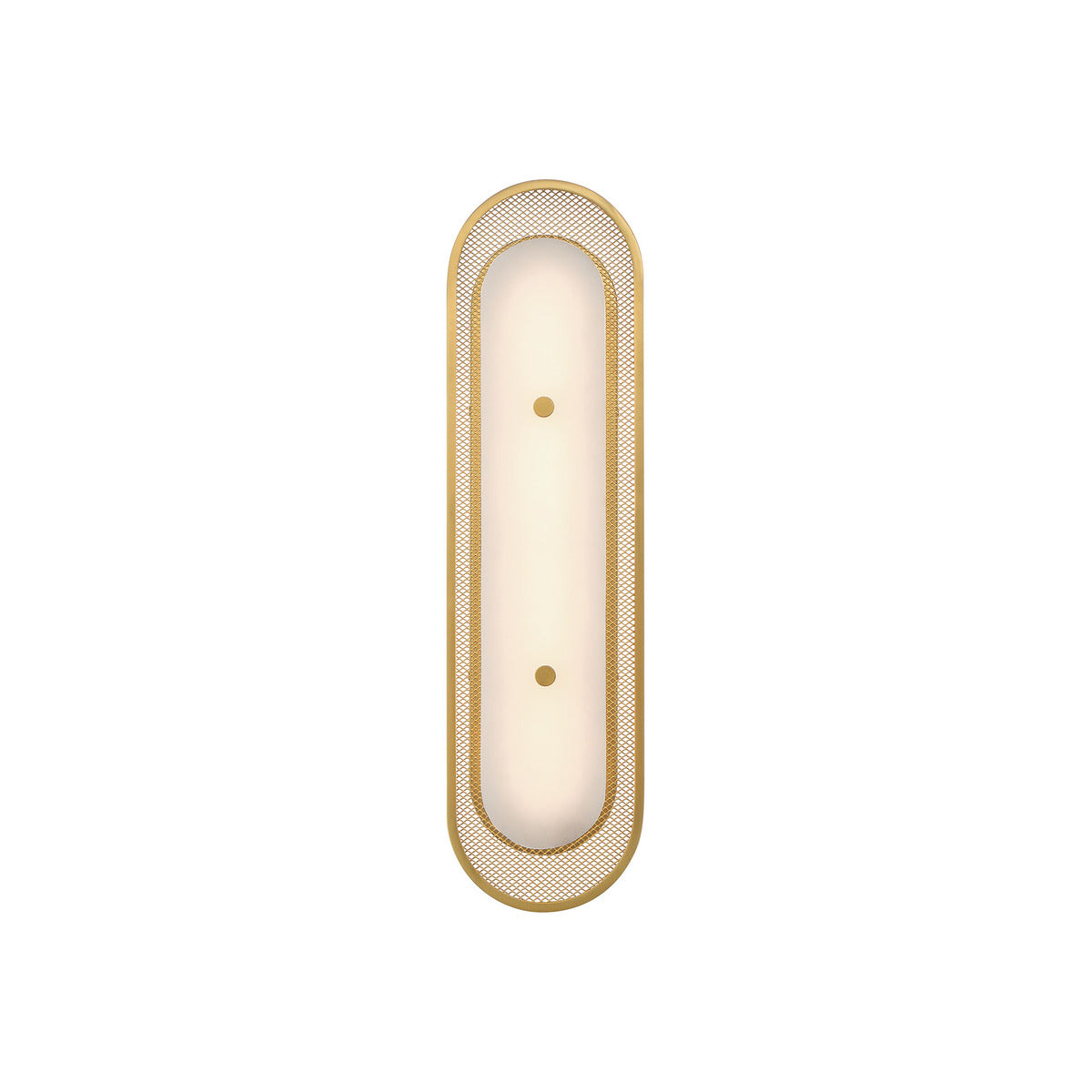 Eurofase Tramore 22" LED Wall Sconce, Gold with Alabaster, front view