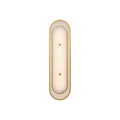 Eurofase Tramore 22" LED Wall Sconce, Gold with Alabaster, front view