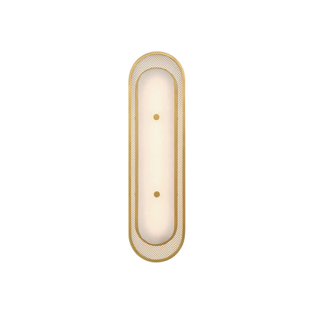 Eurofase Tramore 22" LED Wall Sconce, Gold with Alabaster, front view
