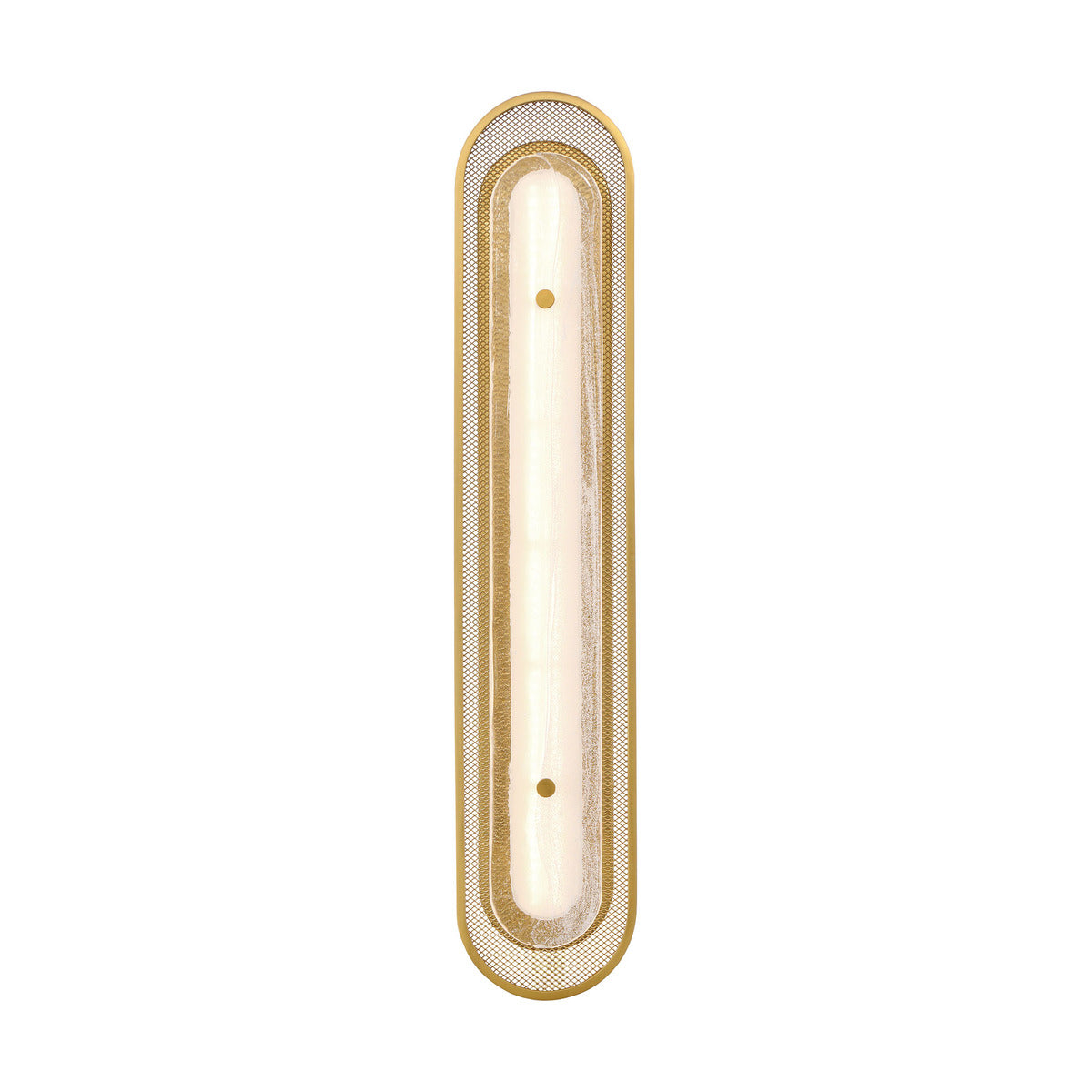 Eurofase Tramore 30" LED Wall Sconce, Gold with Silver Glass, front view