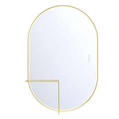 Eurofase Linden 24" x 36" LED Mirror, Gold, front view