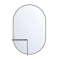 Eurofase Linden 24" x 36" LED Mirror, Matte Black, front view