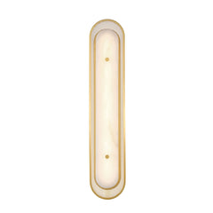 Eurofase Tramore 30" LED Wall Sconce, Gold with Alabaster, front view