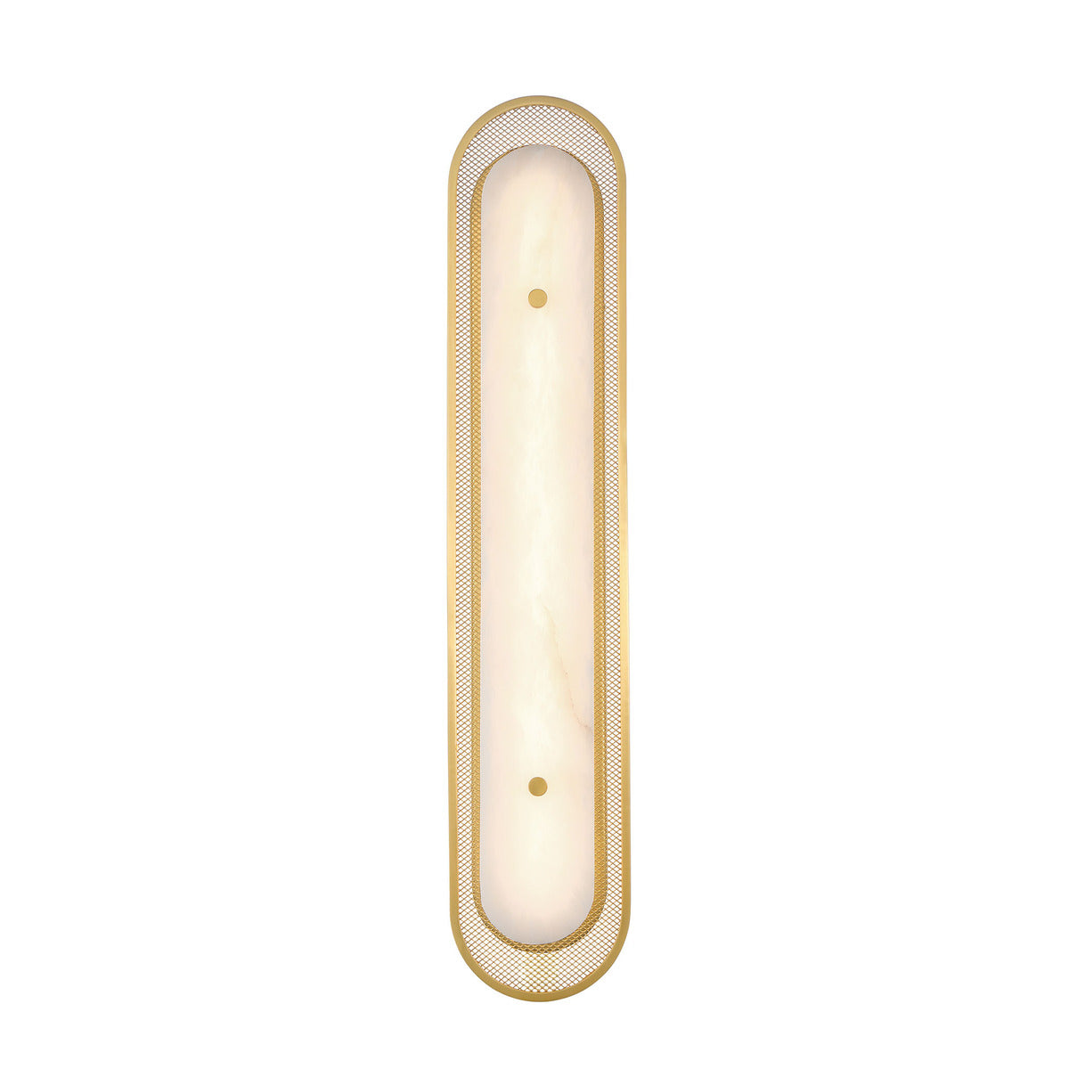 Eurofase Tramore 30" LED Wall Sconce, Gold with Alabaster, front view