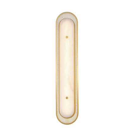 Eurofase Tramore 30" LED Wall Sconce, Gold with Alabaster, front view