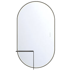 Eurofase Linden 24" x 42" LED Mirror, Matte Black, front view