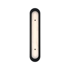 Eurofase Tramore 30" LED Outdoor Wall Light, Powder Coat Black with Alabaster, front view