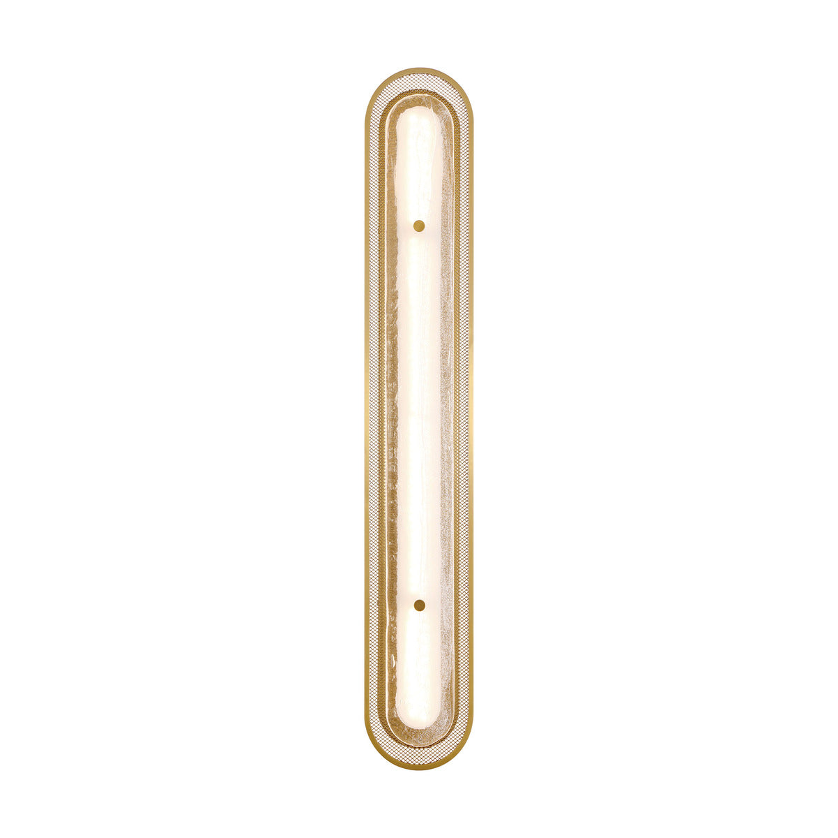 Eurofase Tramore 38" LED Wall Sconce, Gold with Silver Glass, front view