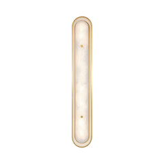 Eurofase Tramore 38" LED Wall Sconce, Gold with Alabaster, front view
