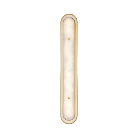 Eurofase Tramore 38" LED Wall Sconce, Gold with Alabaster, front view