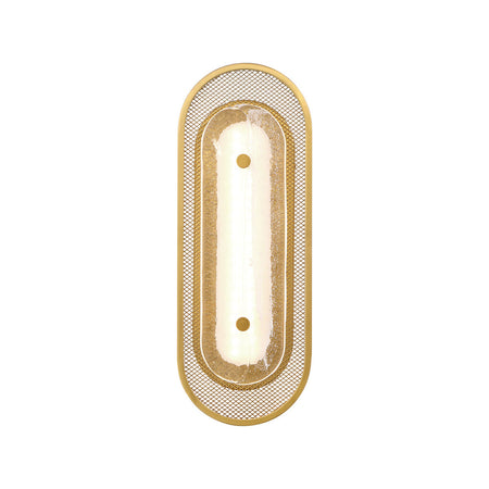 Eurofase Tramore 16" LED Wall Sconce, Gold with Silver Glass, front view