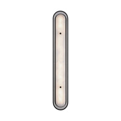 Eurofase Tramore 38" LED Wall Sconce, Matte Black with Alabaster, front view