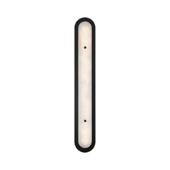 Eurofase Tramore 38" LED Outdoor Wall Light, Powder Coat Black with Alabaster, front view
